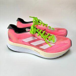 Adidas Adizero Boston 11 Pink Running Sneakers Mens Size 10.5 Athletic Shoes